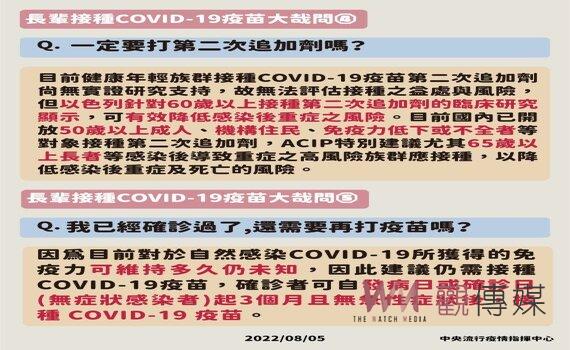 指揮中心:完整接種疫苗可降低重症風險提升群體免疫