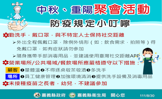 嘉義縣7日新增確診455人 縣府:中秋打疫苗防疫不打烊