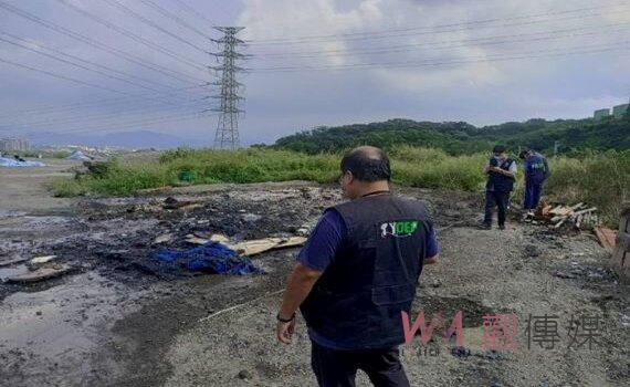 南桃園3區昨夜惡臭驚魂 環保局找到非法露天燃燒塑膠元凶送辦