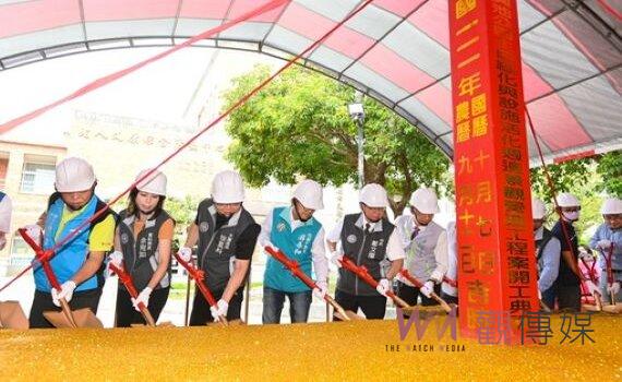 桃市大園區華興池公園景觀工程開工 型塑旗艦型埤塘公園景觀
