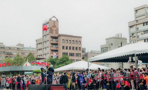 鄭文燦今率桃園市府團隊 參加任期最後一次國慶升旗