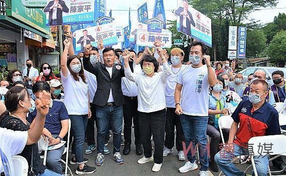 上千支持者到場力挺 陳家平顯現基層實力
