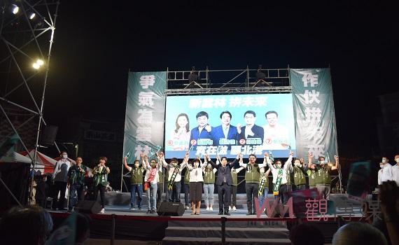 副總統賴清德今日再度雲林助選造勢 雲林縣長候選人劉建國、北港鎮長候選人張勝智聯合競選總部成立大會