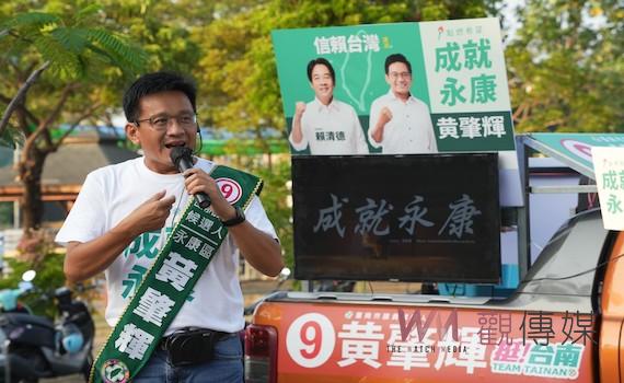 台南這位候選人自己作詞作曲    將政見「唱」給選民聽 