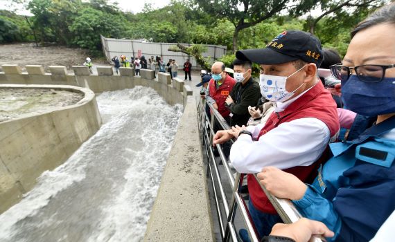 五股成洲抽水站完工啓用　侯友宜視察運作盼防汛能量再提升 