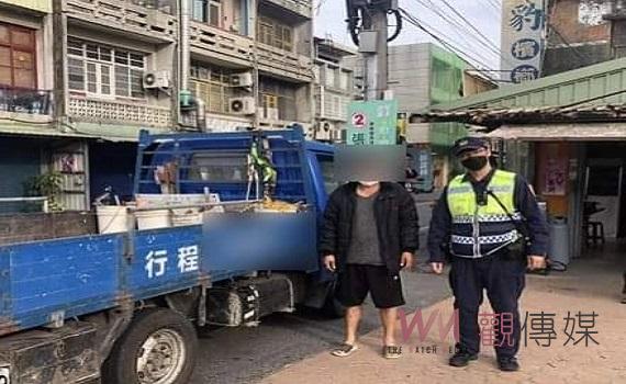 男子車開到沒油熄火 求助警員熱心解危機