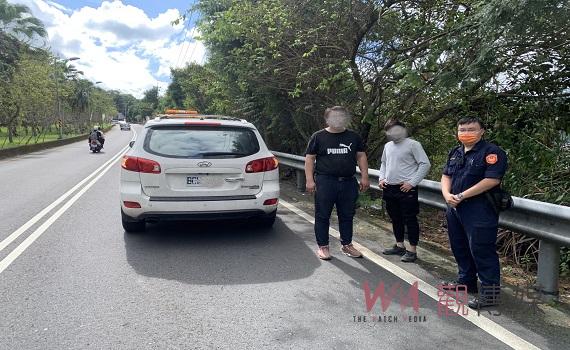 假日出遊遇車輛故障 員警熱心協助排除