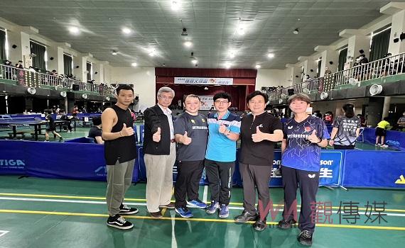 首屆樸實文樟盃桌球賽登場 電視金鐘男配角到場加油