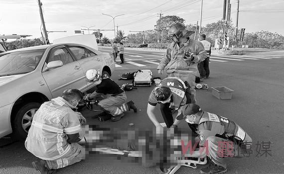台南安南區死亡車禍 6旬婦遭壓車底傷重不治