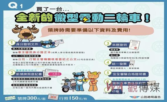 11月30日起微型電動二輪車上路 須掛牌及投保強制險