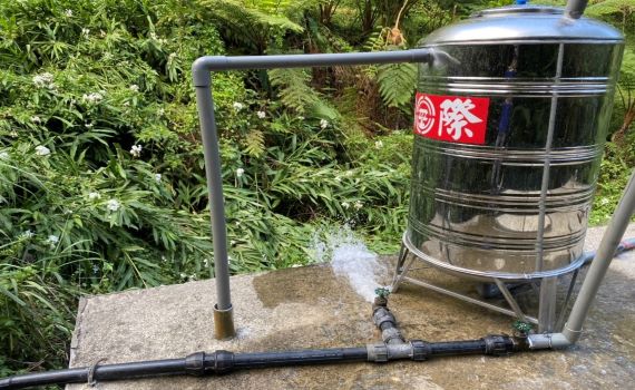 水利局補助蓋簡易自來水系統　解決三峽高地居民用水之 