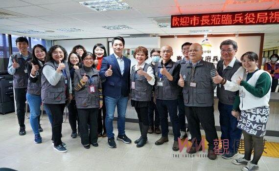 關懷役男確保服役權益 蔣萬安視察兵役局慰問同仁