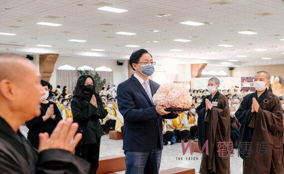 佛光山悼念星雲大師 張善政盼各界繼承推廣世界和平遺志