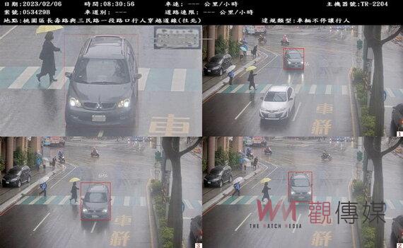 車輛不停讓行人及行人違規 桃園警路口攔查執法取締增近4倍