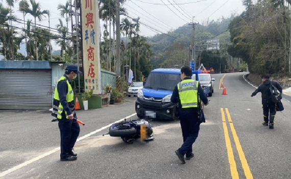 公務車迴轉與重機碰撞騎士身亡 嘉義林管處給予關懷及協助