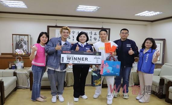 雲林街舞高手林景吾將代表台灣赴法參賽 張麗善接見並預祝為國爭光