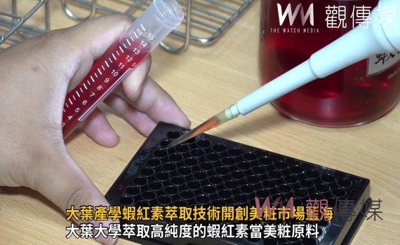 影/蝦紅素來源不是蝦子!大葉產學蝦紅素萃取技術開創美粧市場藍海