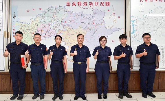 嘉縣員警廖祥宇等6人為民服務績優 林宏儒局長公開表揚