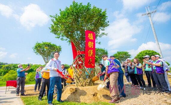 獅子會300A1區月眉濕地植樹 讓桃園大溪綠樹成蔭 