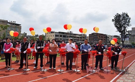 建國國中第55屆校慶運動會　新建運動操場及棒球打擊練習場落成啟用 