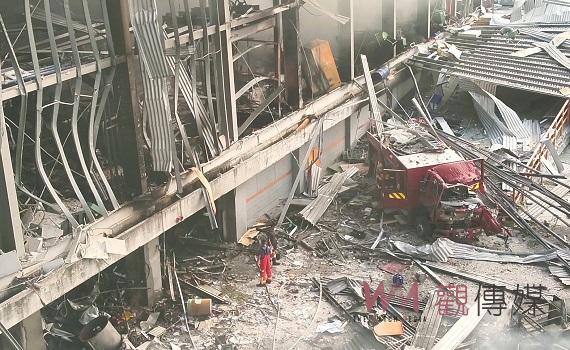 屏東科技廠爆炸工安事故釀消防4殉職 總統南下探視慰問