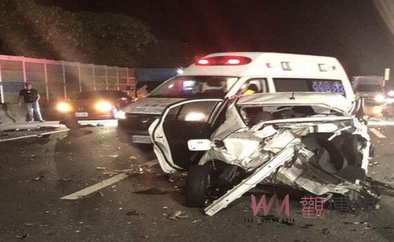 秋節連休假日國3北上鶯歌段7車撞成一團 釀 1死3傷