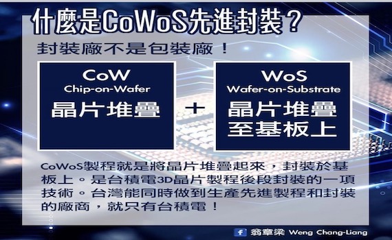 網友唱衰台積電來嘉義設包裝廠　翁章梁臉書說CoWos
