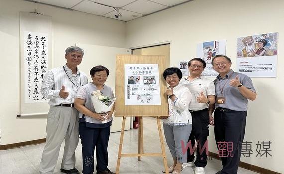 文藝氛圍超療癒！中市龍井地所文創迴廊「大小仙」書畫展邀民眾共賞