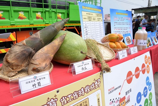 畜牧場產生沼渣沼液施灌作物包含水稻、落花生、竹筍、蔬果及食用甘蔗等。（圖／記者蘇榮全攝，2020.05.25）