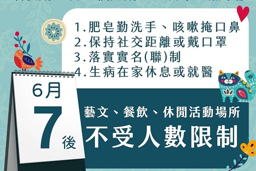 縣府呼籲解封後請大家響應「防疫新生活運動」。（圖／記者蘇峰毅攝，2020.05.28）