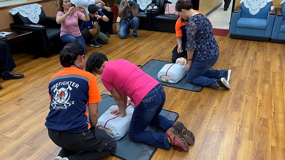 救護教具QCPR訓練安妮等訓練器材，提升緊急醫療品質。（圖／記者蘇榮泉攝，2020.06.02）