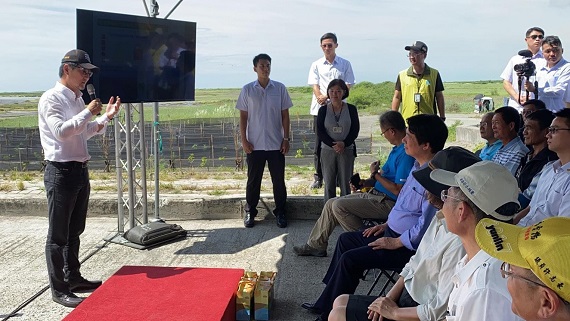 立委劉建國感謝賴副總統正視濁水溪揚塵問題，真正著手解決問題。（圖／記者蘇榮泉攝，2020.07.07）
