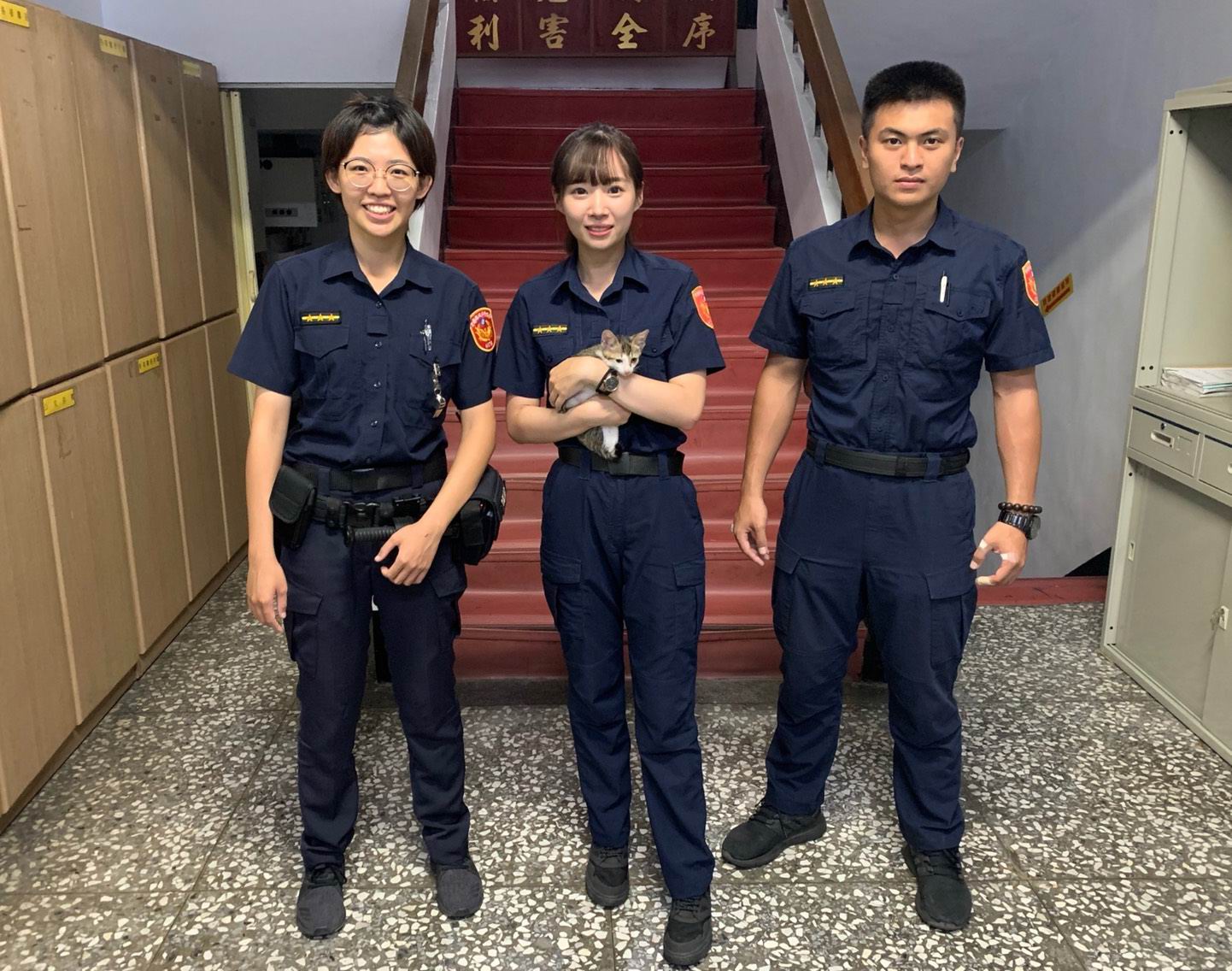 貓咪遇暖警逃過一劫 網友伸援手救了牠 - https://www.watchmedia01.com