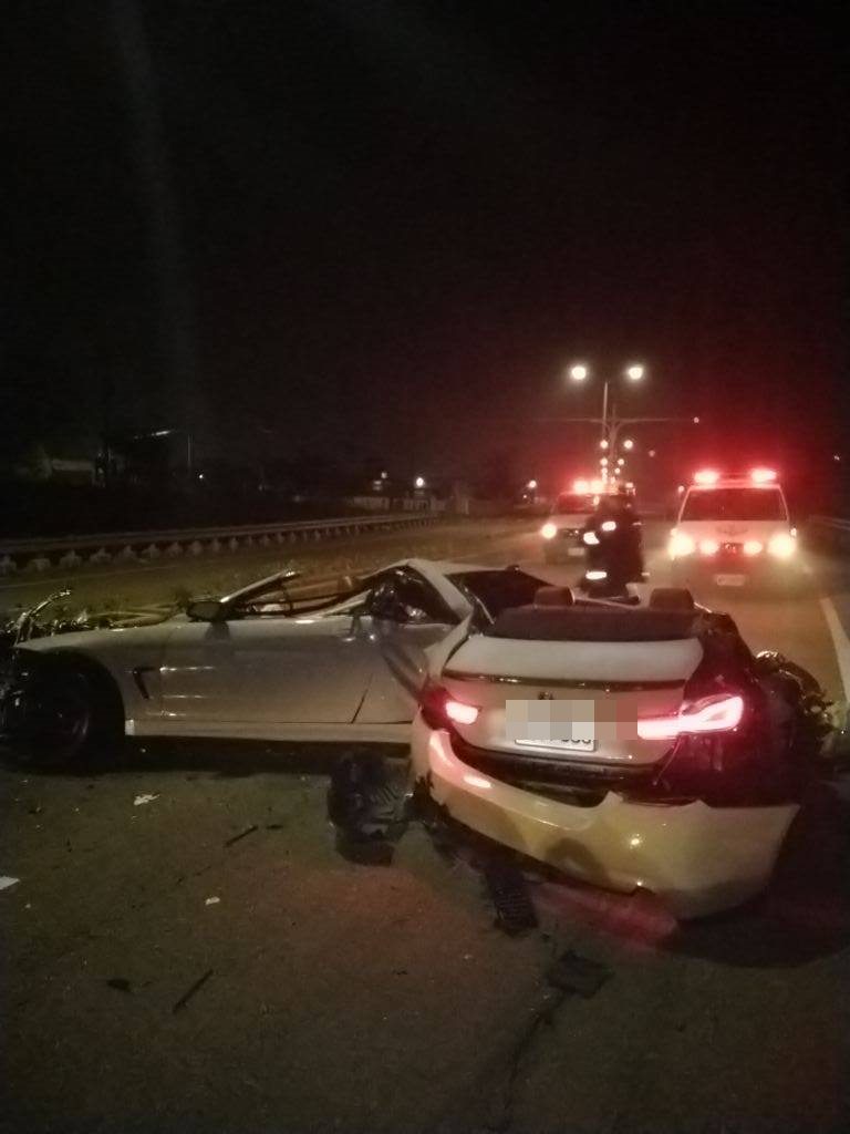 影／和美死亡車禍　BMW攔腰撞成V字形成廢鐵 - https://www.watchmedia01.com