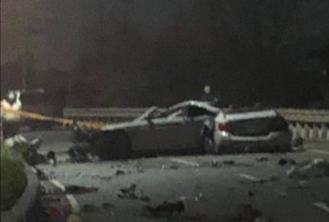 影／和美死亡車禍　BMW攔腰撞成V字形成廢鐵 - https://www.watchmedia01.com