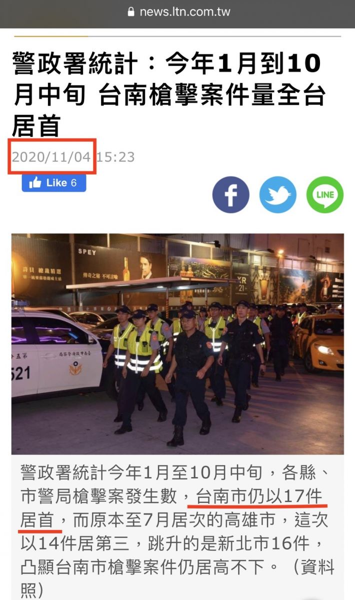黃偉哲認治安差須檢討 槍擊案數字卻又出包 - https://www.watchmedia01.com