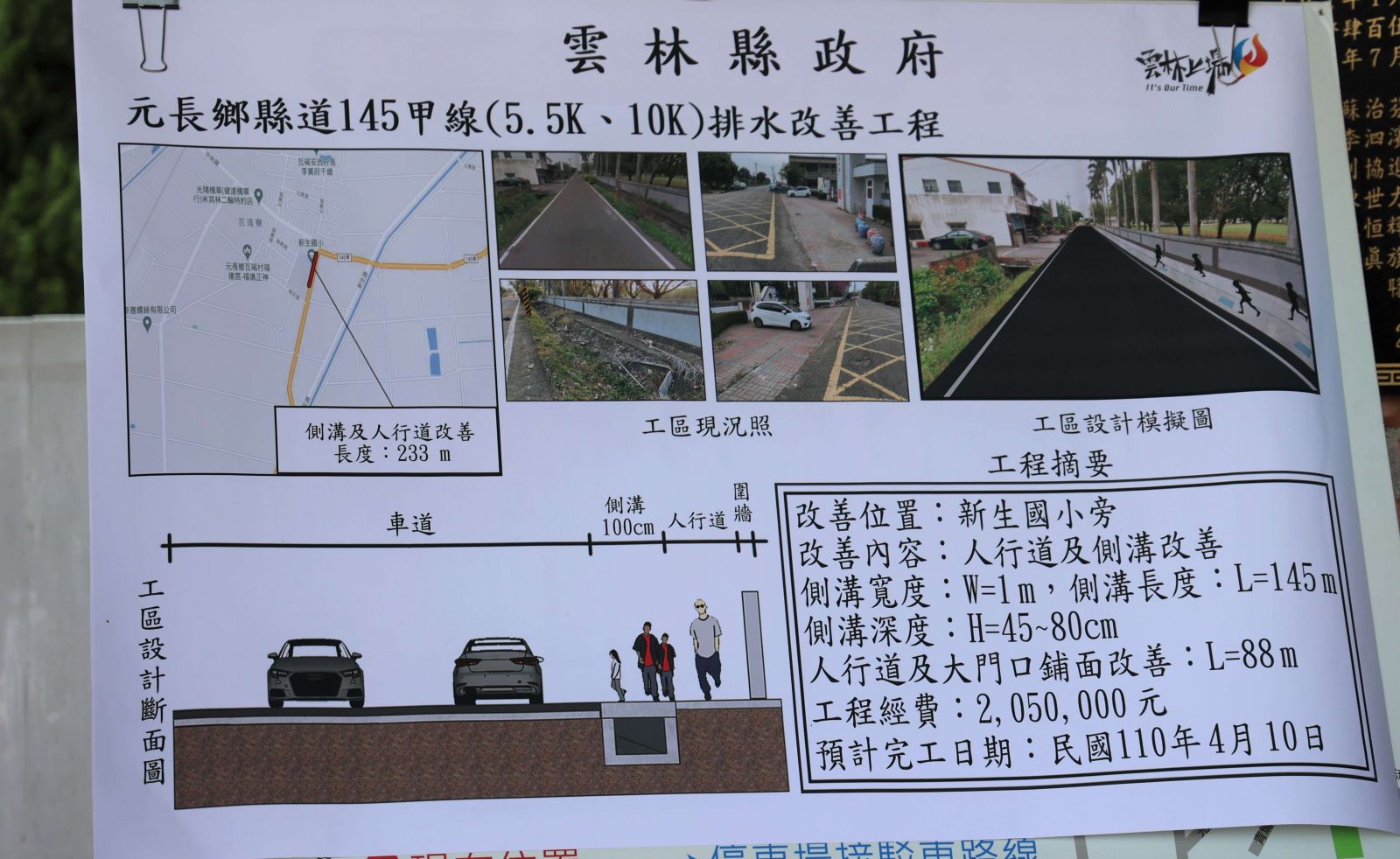 張麗善會勘元長鄉145甲線　改善新生國小通學步道 - https://www.watchmedia01.com