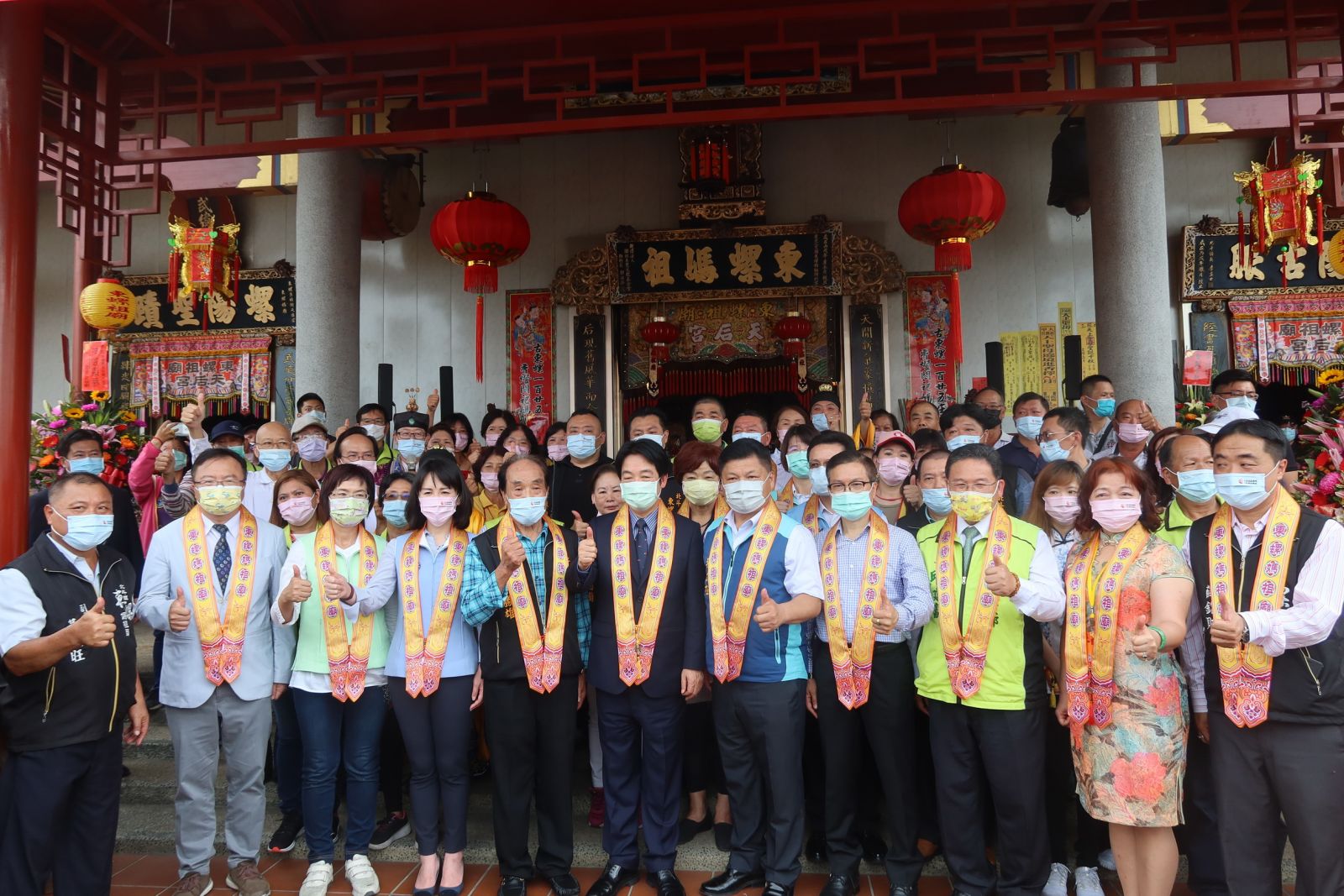 影／蔡英文贈東螺開基祖廟天后宮「德慈配天」匾額　賴清德揭匾 - https://www.watchmedia01.com