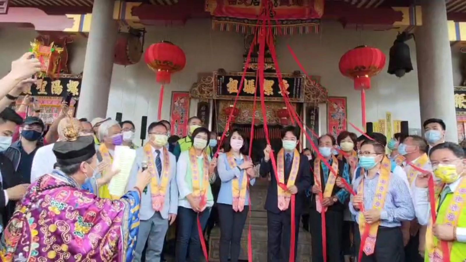 影／蔡英文贈東螺開基祖廟天后宮「德慈配天」匾額　賴清德揭匾 - https://www.watchmedia01.com