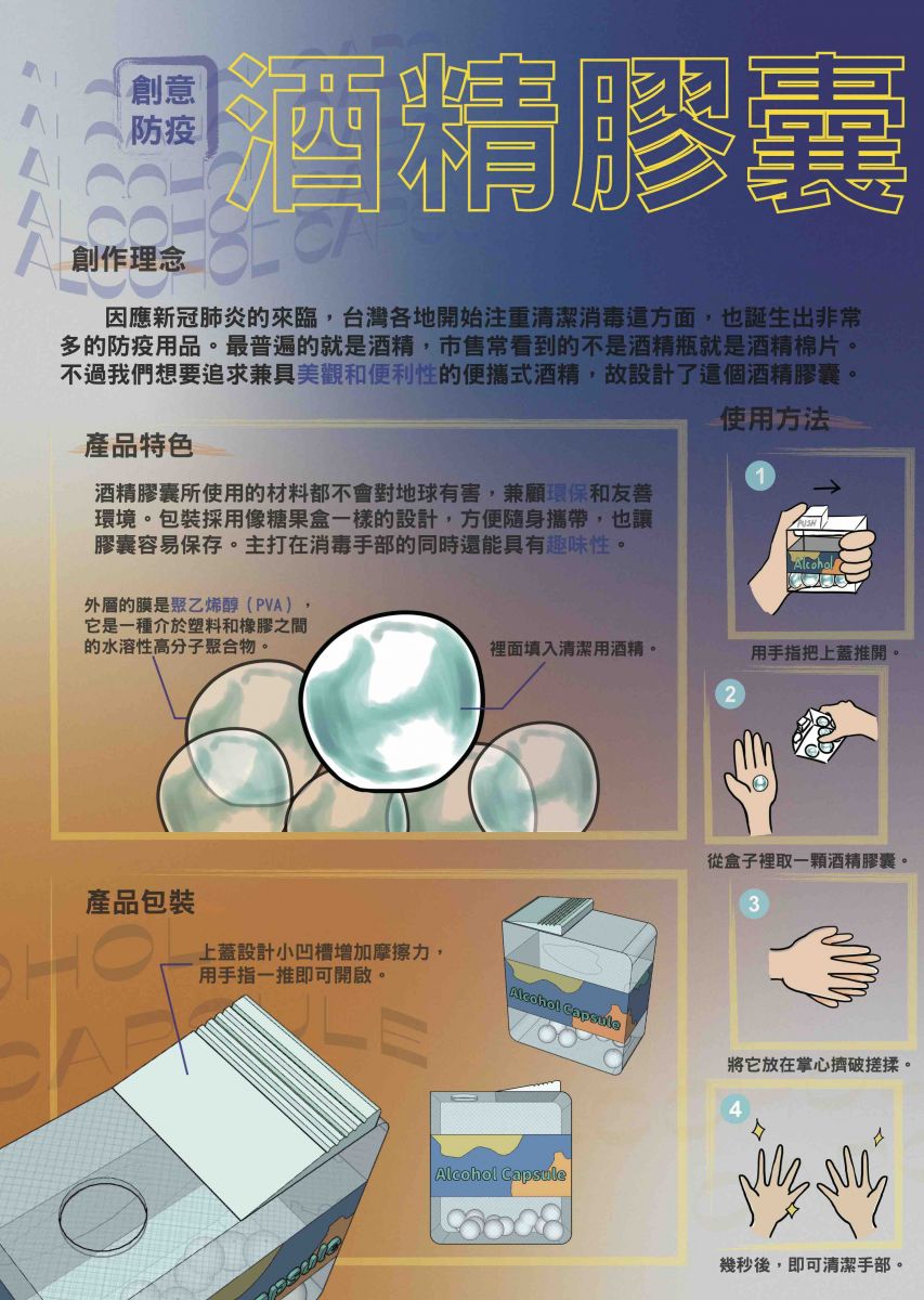 疫想天開 設計我來　高中職創意防疫用品設計競賽酒精膠囊奪金 - https://www.watchmedia01.com