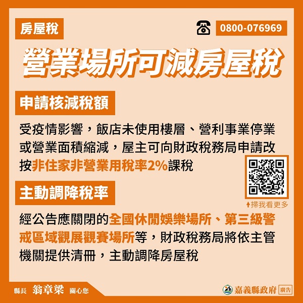 嘉義縣提減免稅措施　讓民眾度疫情難關 - https://www.watchmedia01.com
