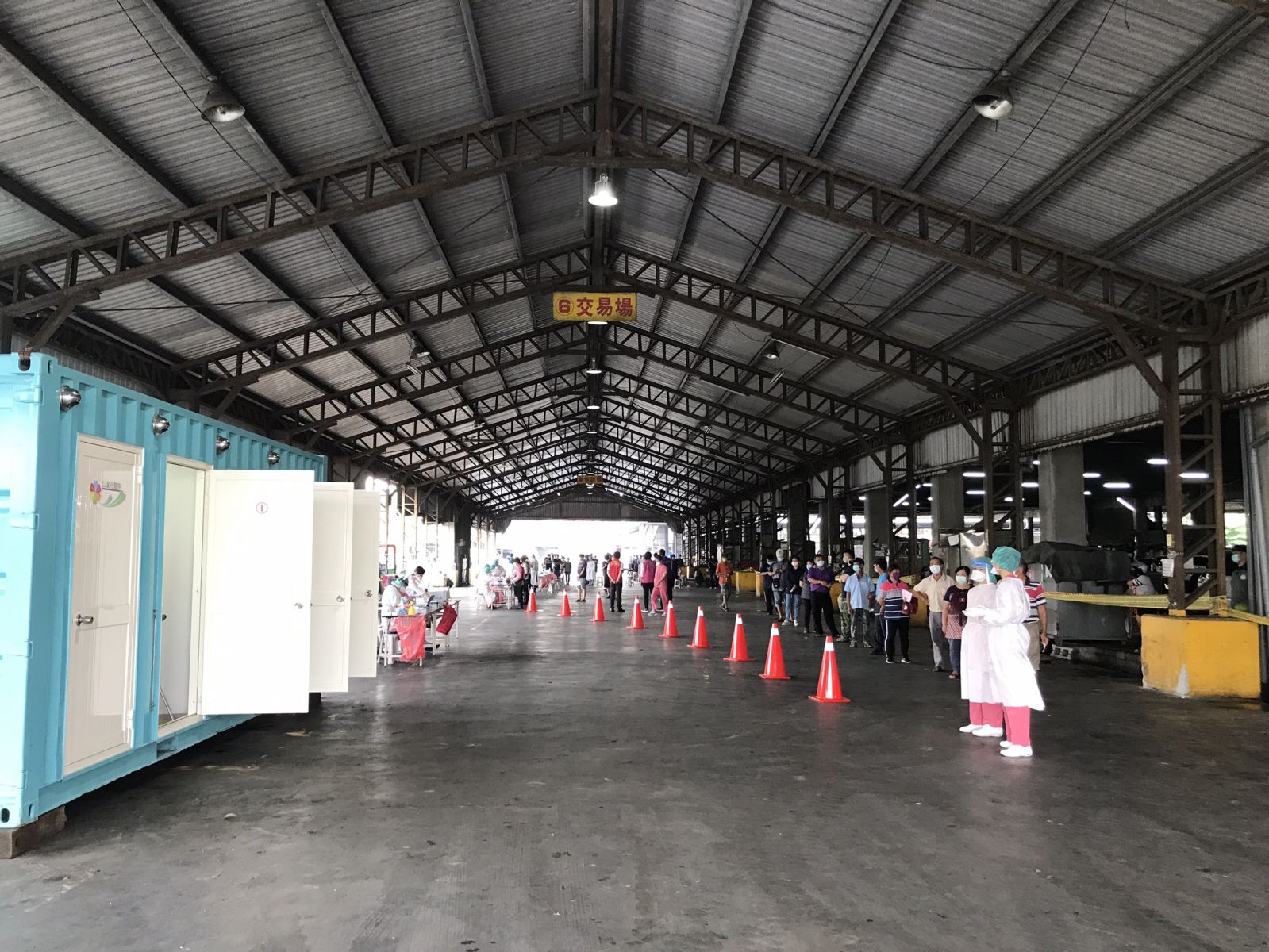影／溪湖果菜市場快篩　取得快篩護照才能進入北農交易 - https://www.watchmedia01.com
