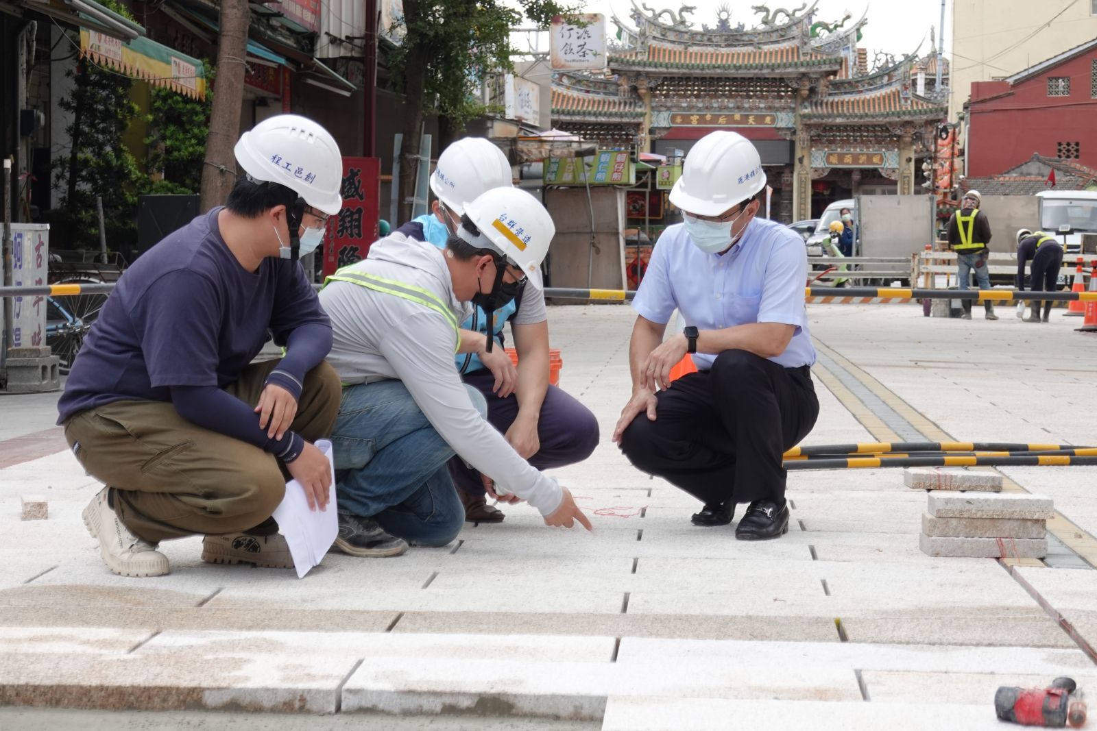 影／宗教集會活動全面暫停　天后宮香客大樓前地坪景觀改善 - https://www.watchmedia01.com