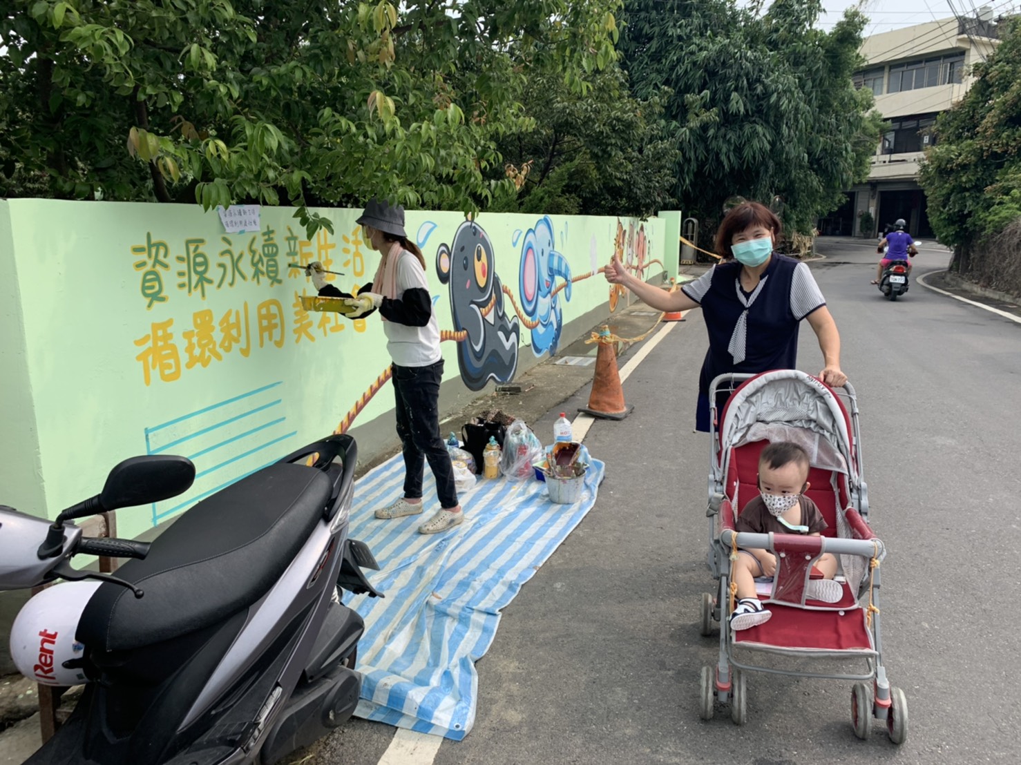 影／花壇文德社區街角巷弄彩繪牆成為新打卡秘境景點 - https://www.watchmedia01.com