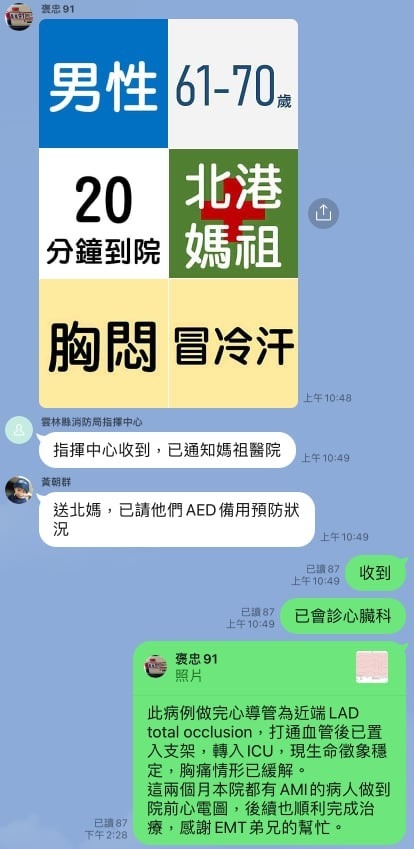 到院前即時通報救心救命　媽祖醫院團隊搶救心肌患者 - https://www.watchmedia01.com