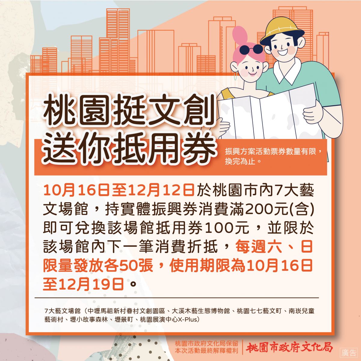 桃園挺文創 振興券搭配藝文消費祭出多項好康優惠 - https://www.watchmedia01.com