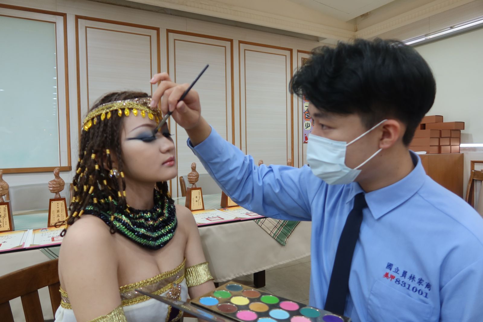 影／埃及艷后贏了！全國家事類美顏組競賽員林家商最出色 - https://www.watchmedia01.com