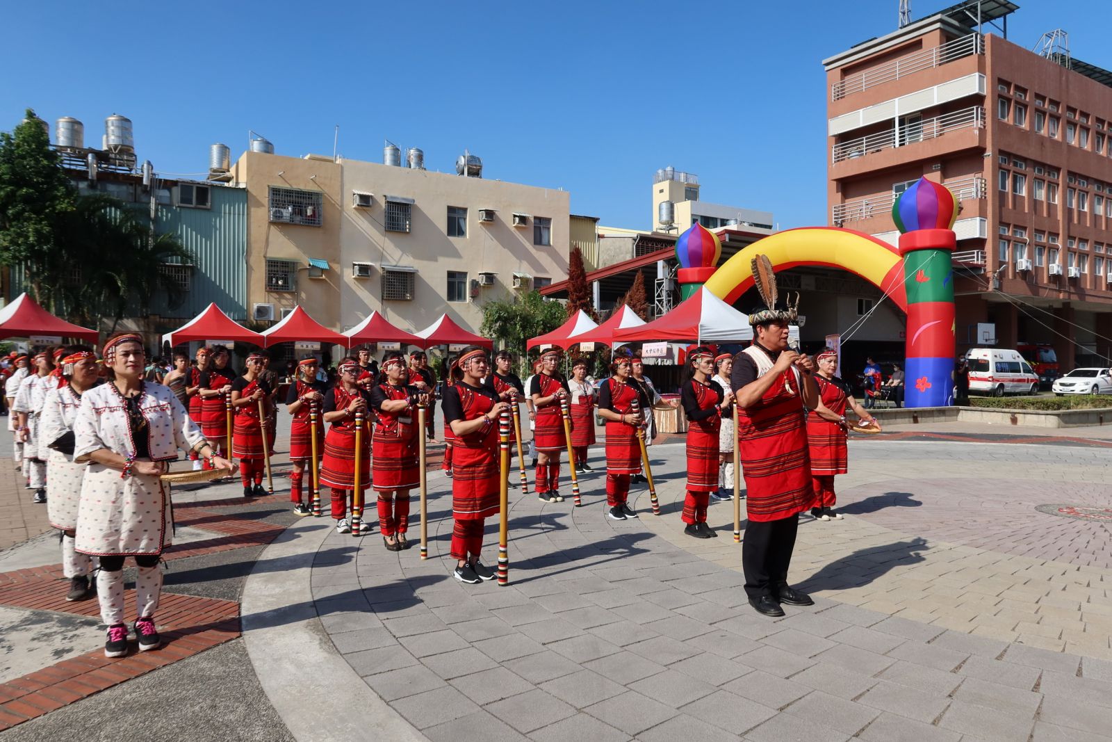 影／我們都是一家人　彰化豐年祭熱情奔放展現原住民族傳統文化 - https://www.watchmedia01.com