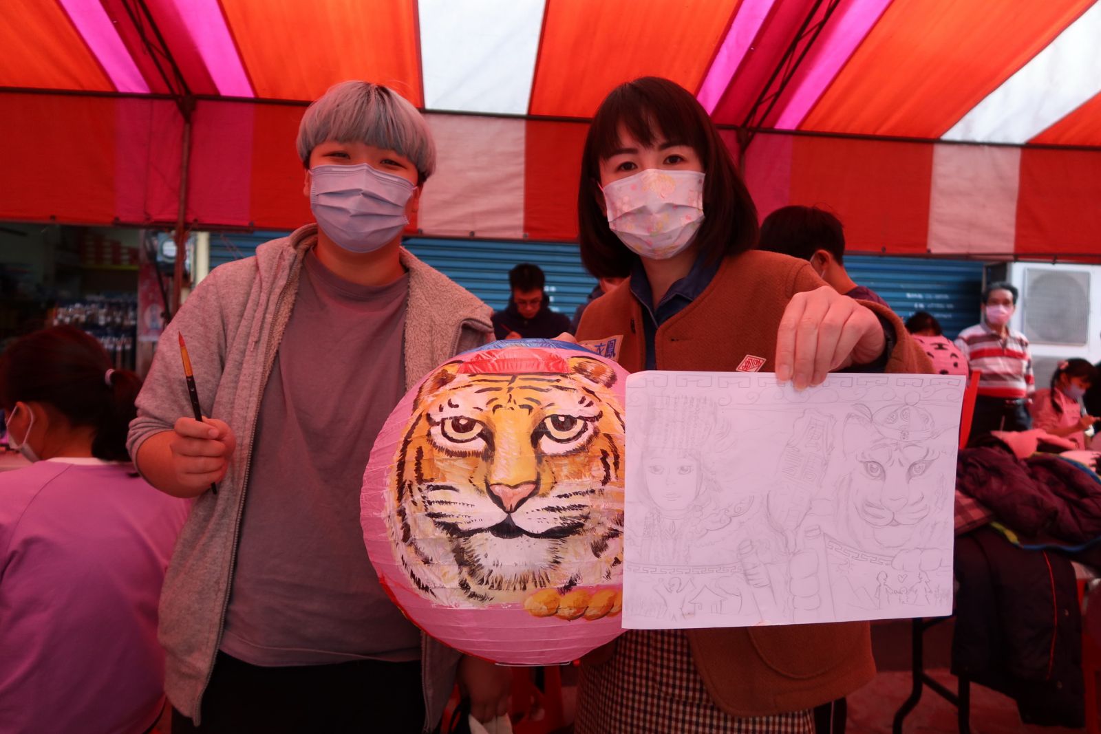 影／揮灑創意 2022北斗奠安宮媽祖盃全國花燈彩繪大賽在廟埕舉辦 - https://www.watchmedia01.com