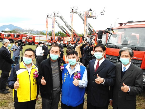 南投消防車大換血 中央撥配17部雲梯車等嶄新救災車輛 - https://www.watchmedia01.com